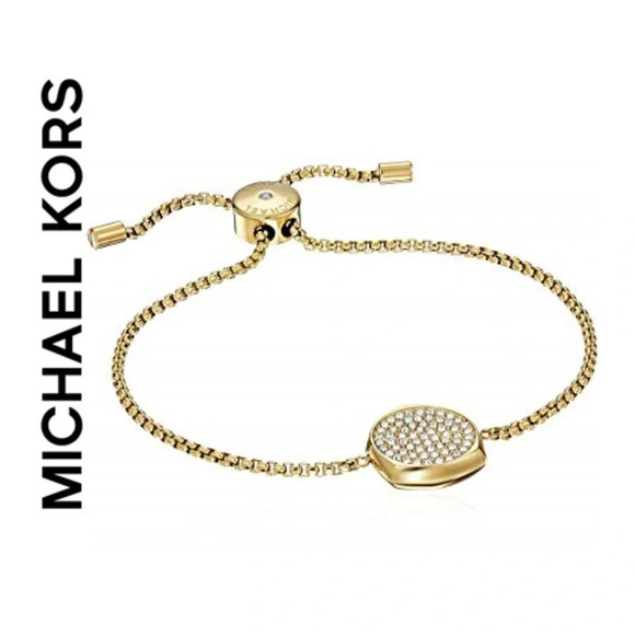 Michael Kors Beyond Brilliant Gold Slider Bracelet - Picture 1 of 5